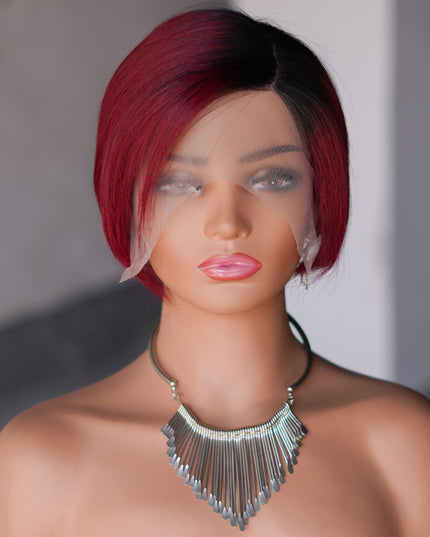 Pixie Cut Wig 13*4*1 lace part ---9164-1B/99#---pay 1 get 2