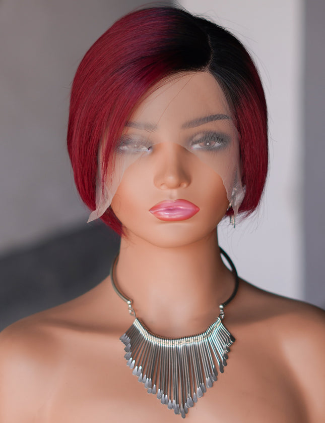 Pixie Cut Wig 13*4*1 lace part ---9164-1B/99#---pay 1 get 2