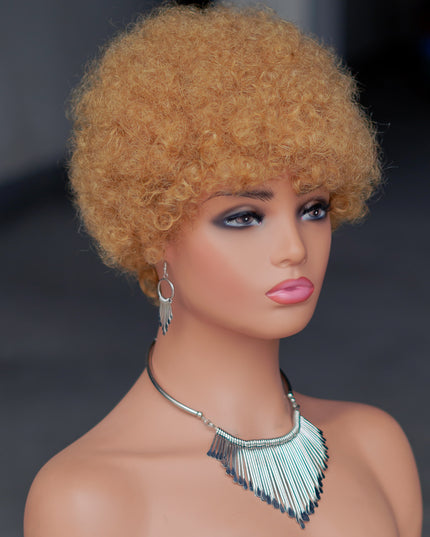 Machine made pixie cut wig---JK9032---#27---pay 1 get 2