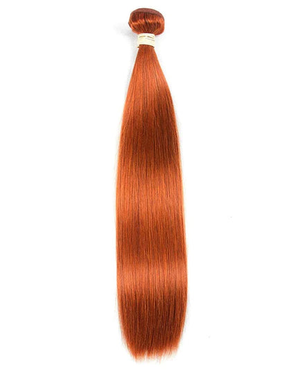 Ginger color straight  Virgin human Hair bundles 1 pc