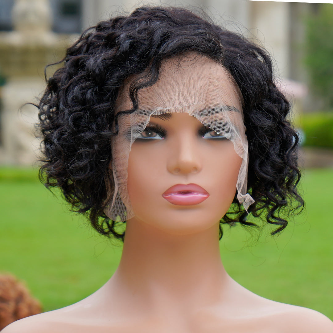 Pixie Cut Wig 13*4*1 lace part -Model--9009-1B#---RMB 165--110g