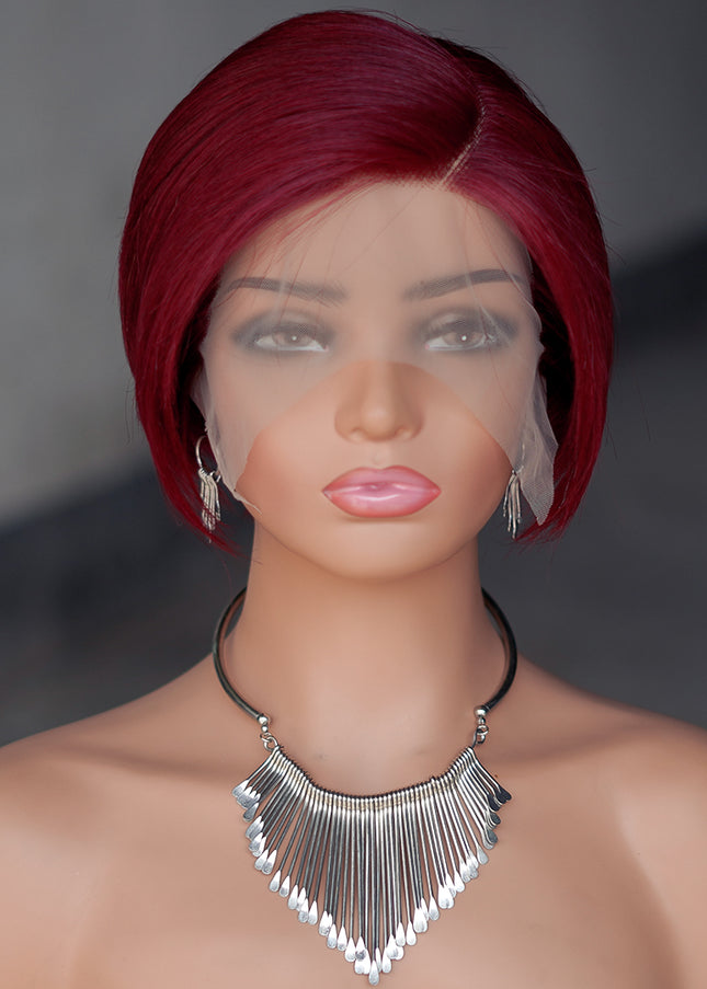 Pixie Cut Wig 13*4*1 lace part --9164---99j----pay 1 get 2