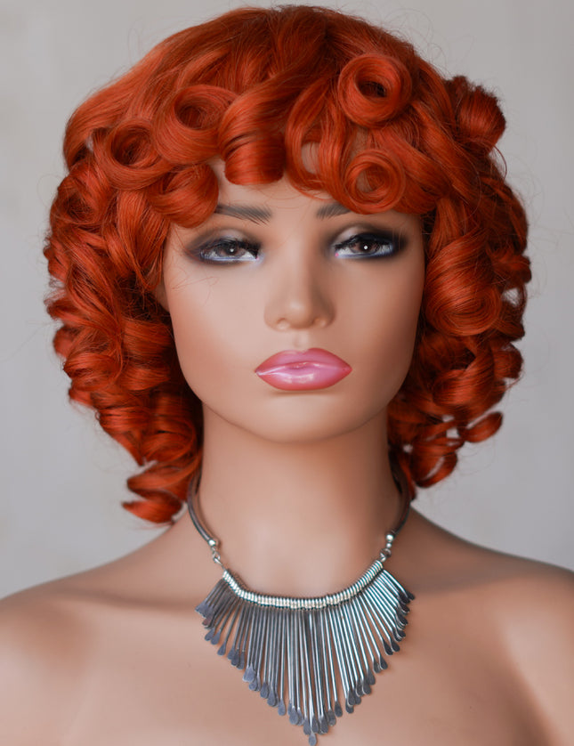 #350 color--full machine made wig with bang-ZZY031