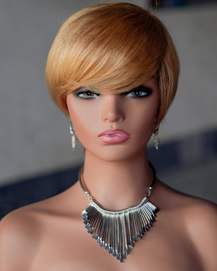 Machine made pixie cut wig--JK9182----#27/30-pay 1 get 2