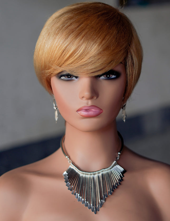 Machine made pixie cut wig--JK9182----#27/30-pay 1 get 2
