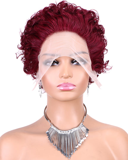 Pixie Cut Wig 13*1 lace part ---JK2016---99#---buy 1 get 2