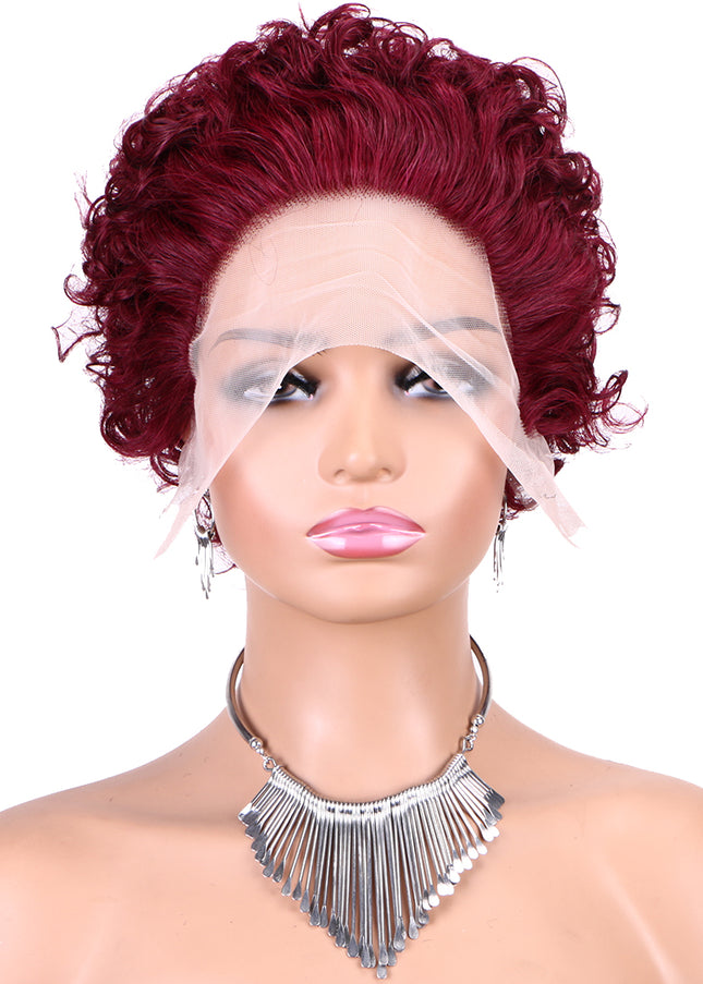 Pixie Cut Wig 13*1 lace part ---JK2016---99#---buy 1 get 2