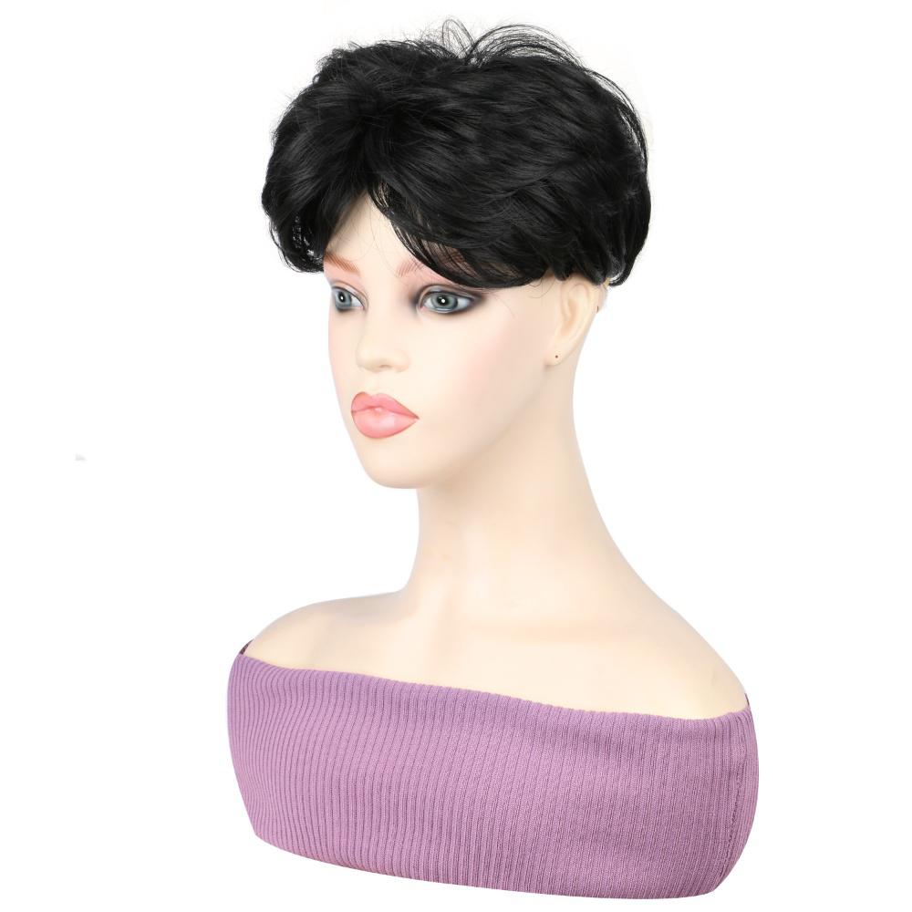 Fiber Short fluffy hair bag black color