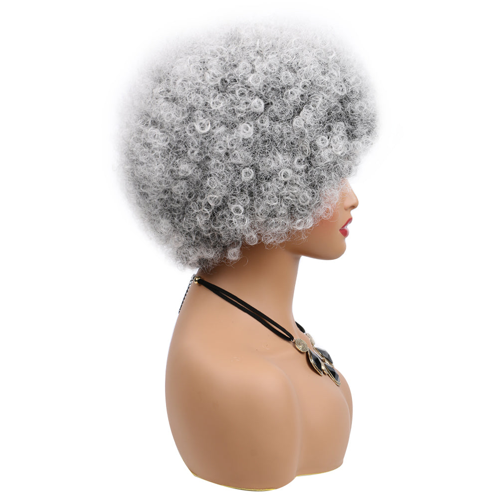 Short Caterpillar Fiber wig-1B/GRAY