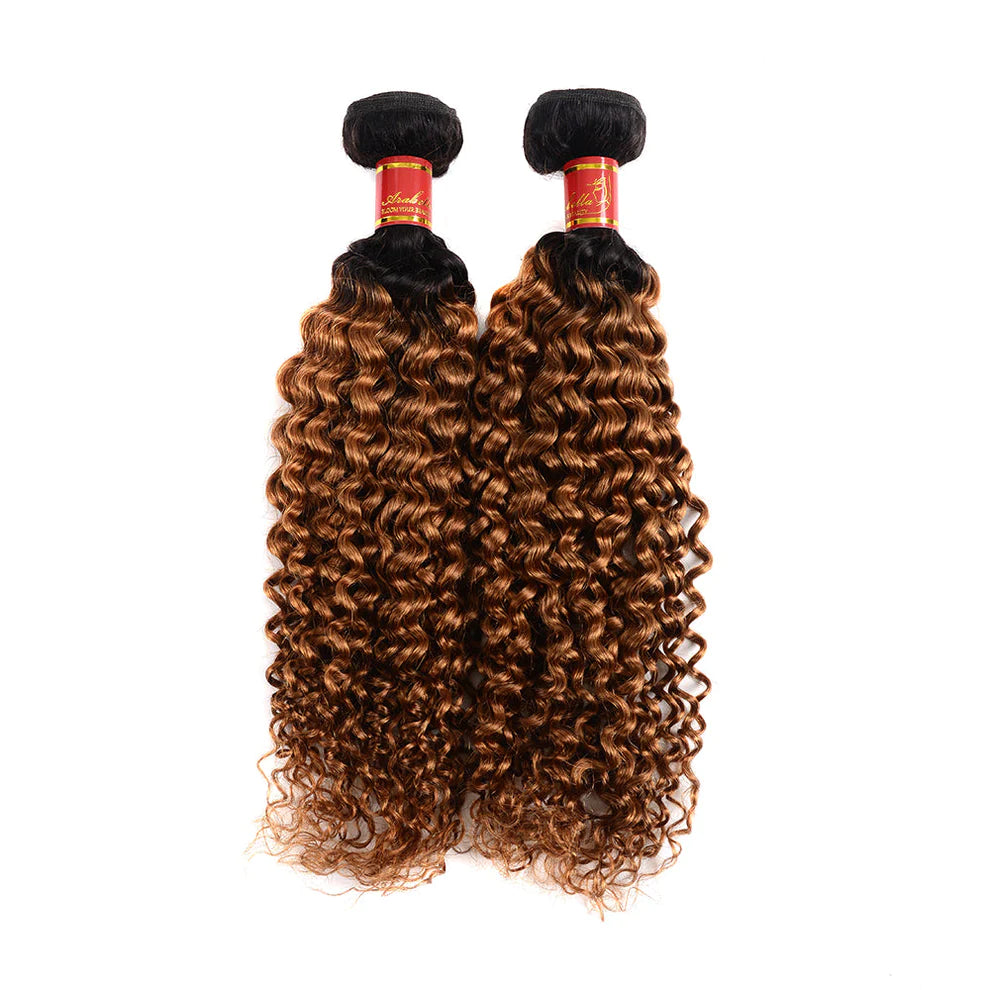 1B/30 curly Brazilian Virgin Hair bundles 1pc