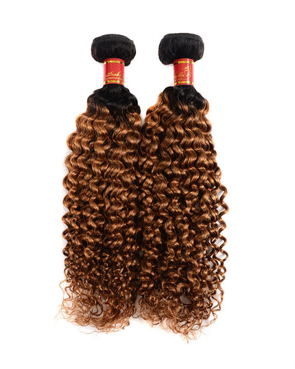 1B/30 curly Brazilian Virgin Hair bundles 1pc