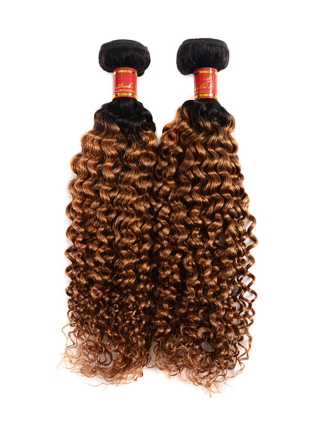 1B/30 curly Brazilian Virgin Hair bundles 1pc