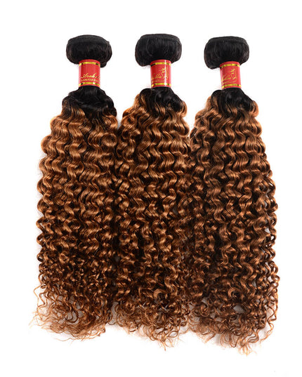 1B/30 curly Brazilian Virgin Hair bundles 1pc