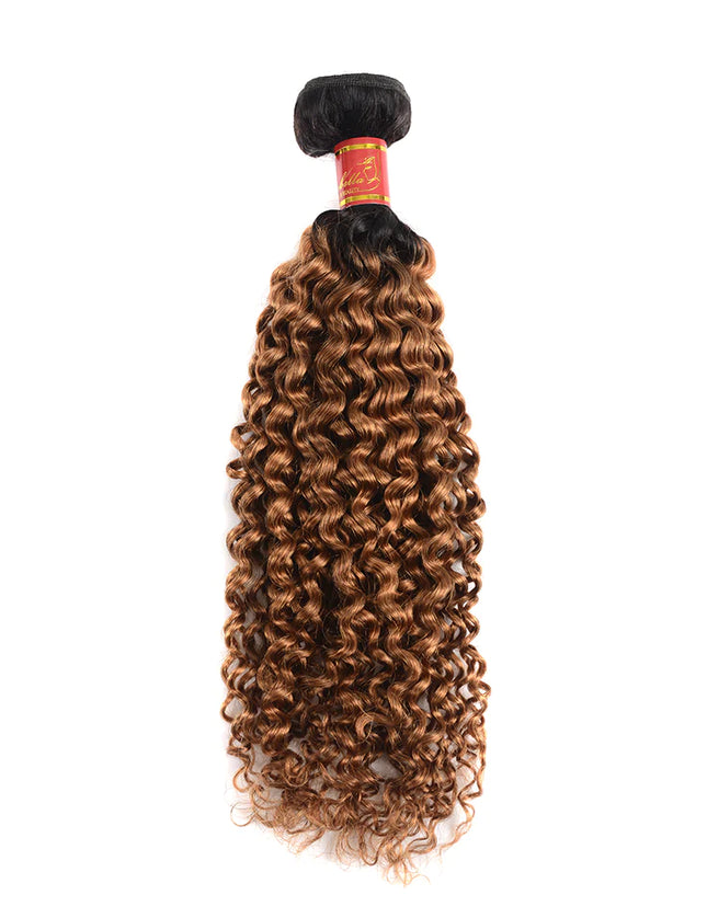 1B/30 curly Brazilian Virgin Hair bundles 1pc