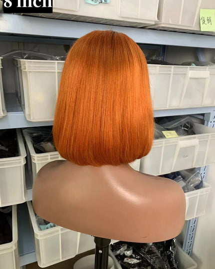 1B/350 straight Bob Wig 4x4，5*5 Lace closure wig 100% Virgin Human Hair 150% density