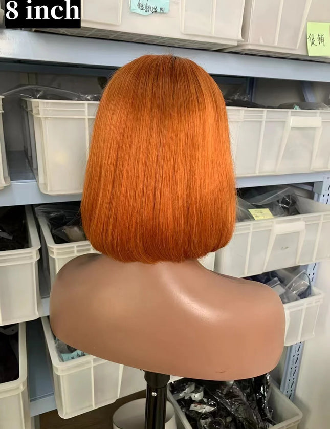 1B/350 straight Bob Wig 4x4，5*5 Lace closure wig 100% Virgin Human Hair 150% density