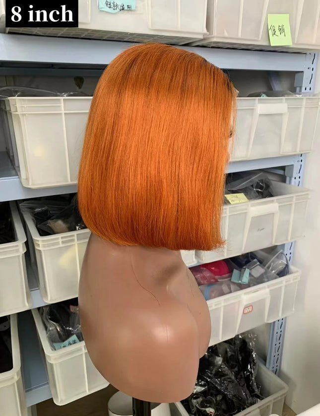 1B/350 straight Bob Wig 4x4，5*5 Lace closure wig 100% Virgin Human Hair 150% density