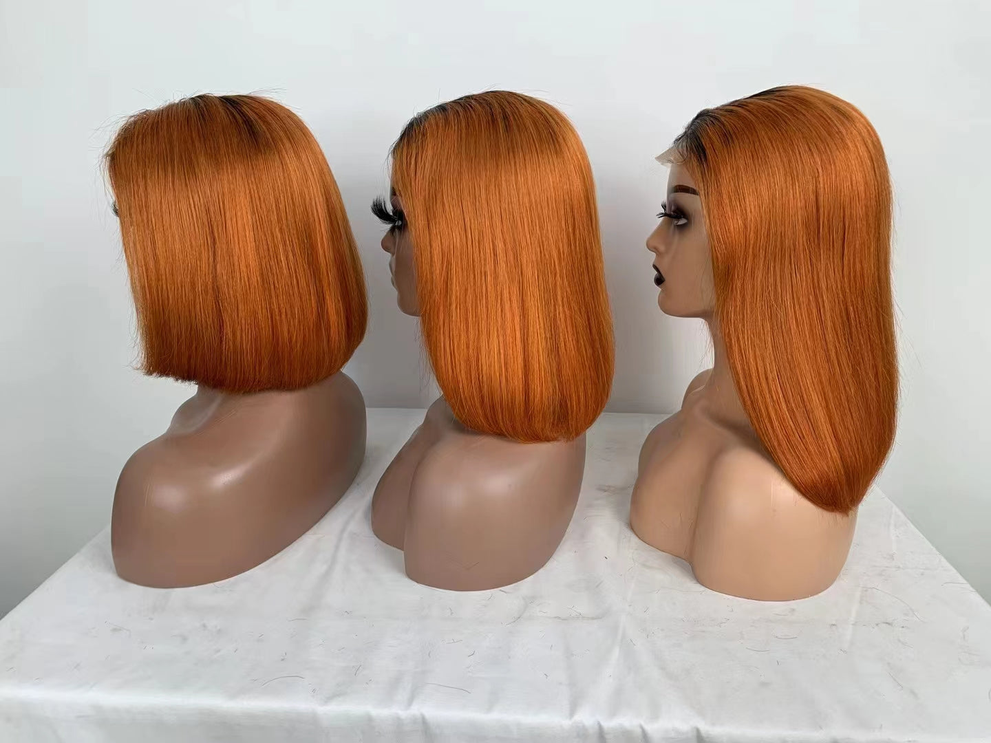 #1B/350 Bob Wig 4x4，5*5 Lace closure wig 100% Virgin Human Hair