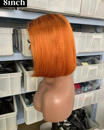 1B/350 straight Bob Wig 4x4，5*5 Lace closure wig 100% Virgin Human Hair 150% density