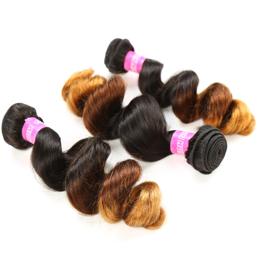 Loose wave 1B/4/30 Virgin  humanHair bundles 1pc 12A