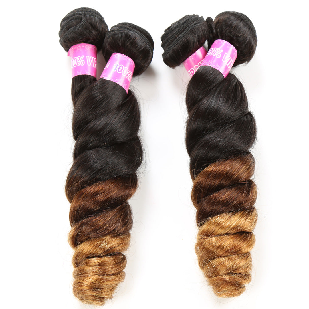 Loose wave 1B/4/30 Virgin  humanHair bundles 1pc 12A