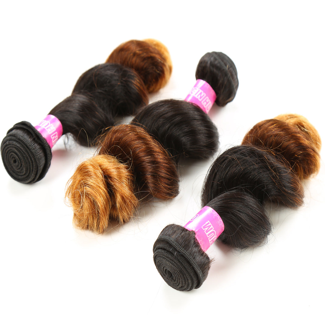 Loose wave 1B/4/30 Virgin  humanHair bundles 1pc 12A