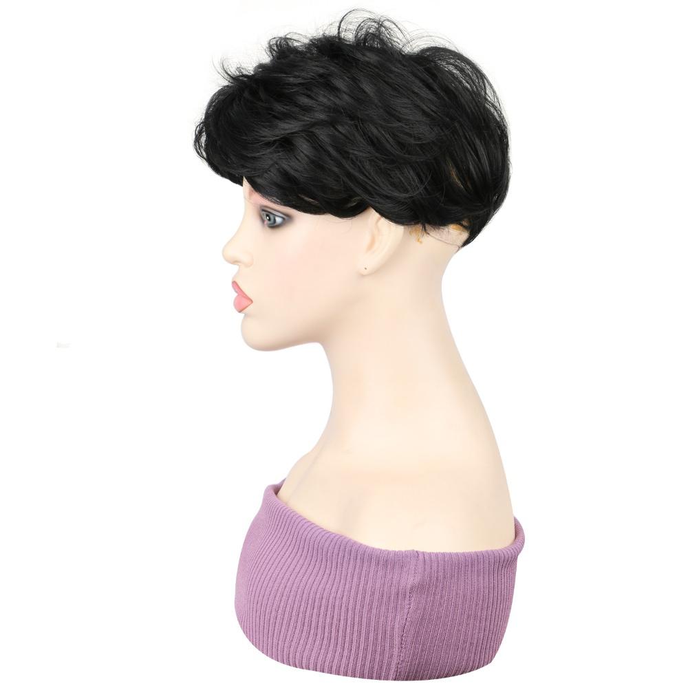 Fiber Short fluffy hair bag black color