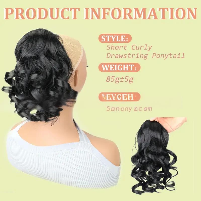 Synthetic Roman Roll Fluffy Ponytail
