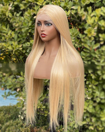 Synthetic lace frontal color wig---13*4---highlight blonde color--- pay 1 get 2