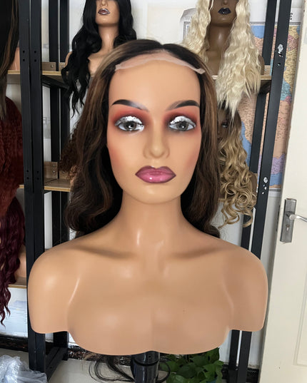 Human Hair Wig 12A Body Wave highlight 1B/30