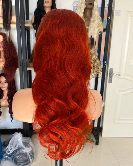 Human Hair Wig 12A Body Wave light reddish brown