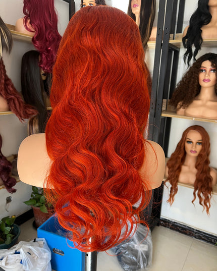Human Hair Wig 12A Body Wave light reddish brown