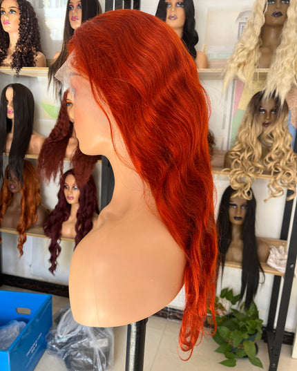 Human Hair Wig 12A Body Wave light reddish brown