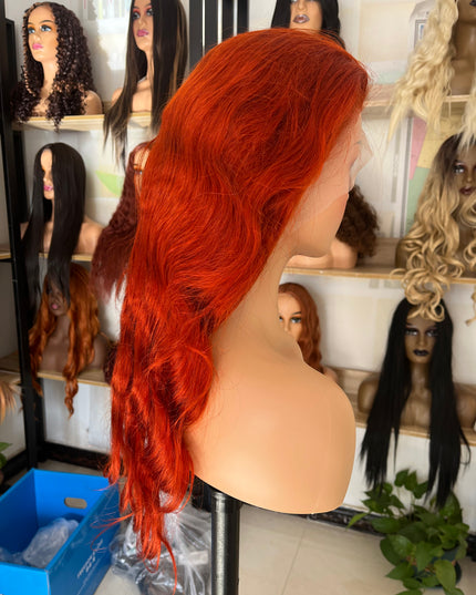 Human Hair Wig 12A Body Wave light reddish brown