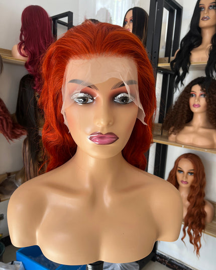 Human Hair Wig 12A Body Wave light reddish brown