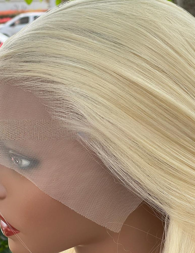 Synthetic lace frontal color wig---13*6---blonde color