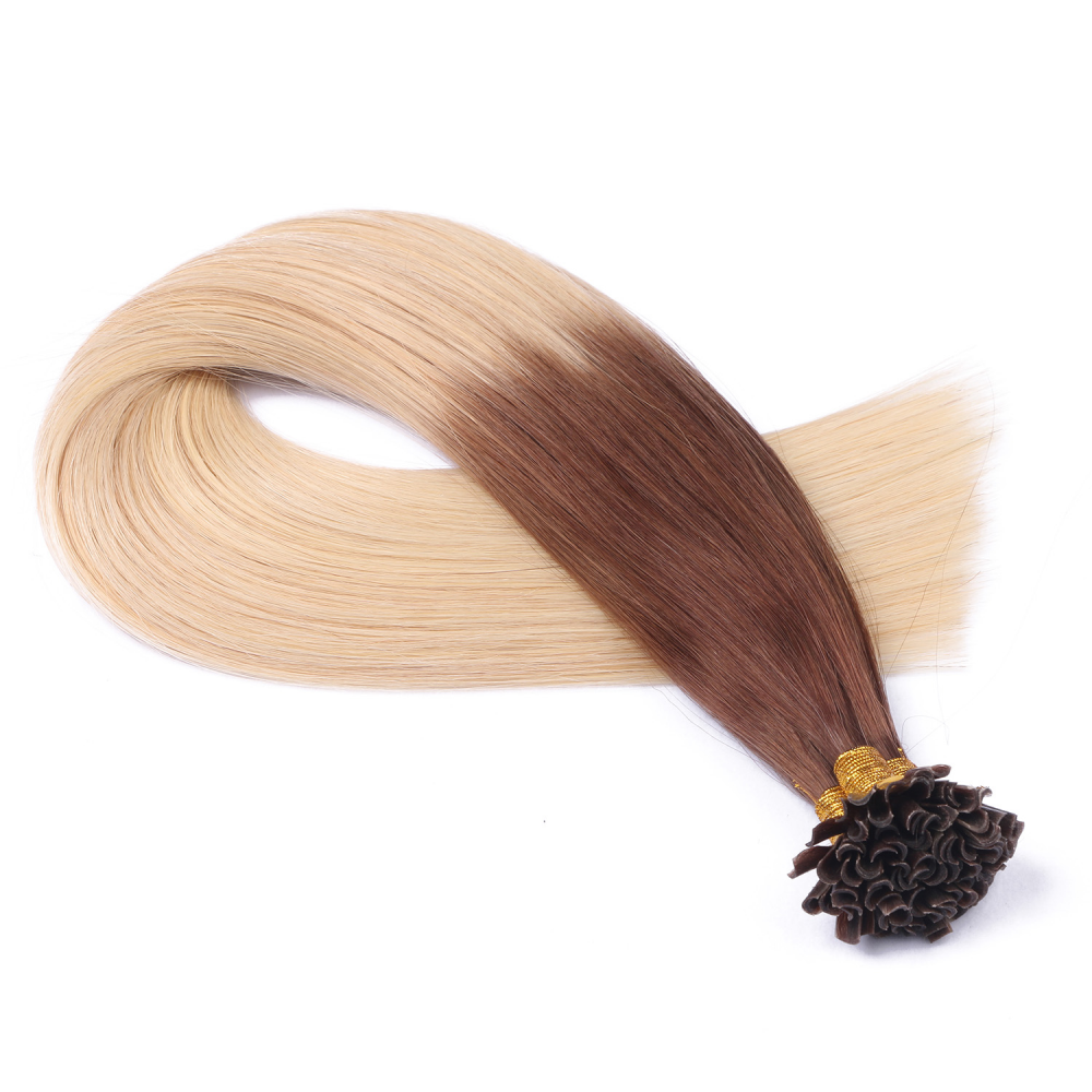 U tip hair extensions- Ombre 4/60 Color