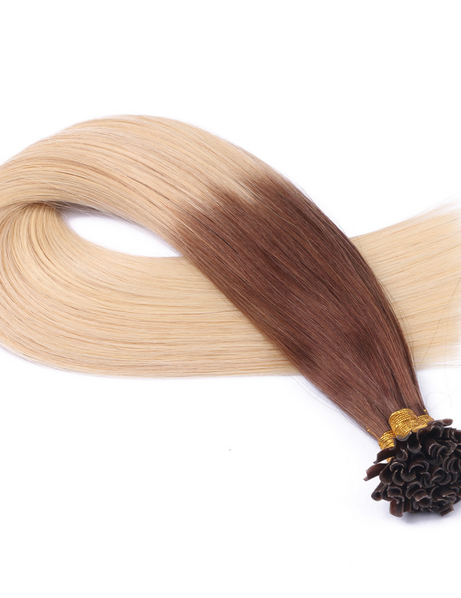 U tip hair extensions- Ombre 4/60 Color