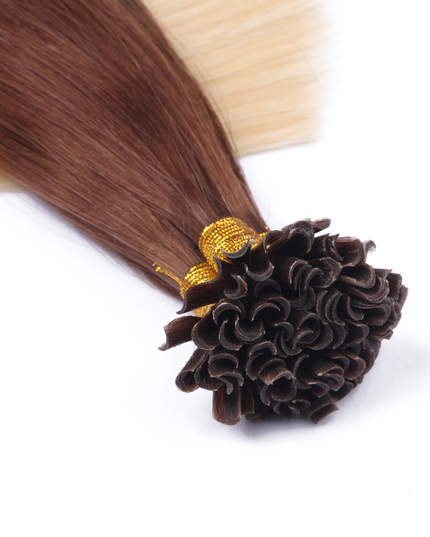 U tip hair extensions- Ombre 4/60 Color