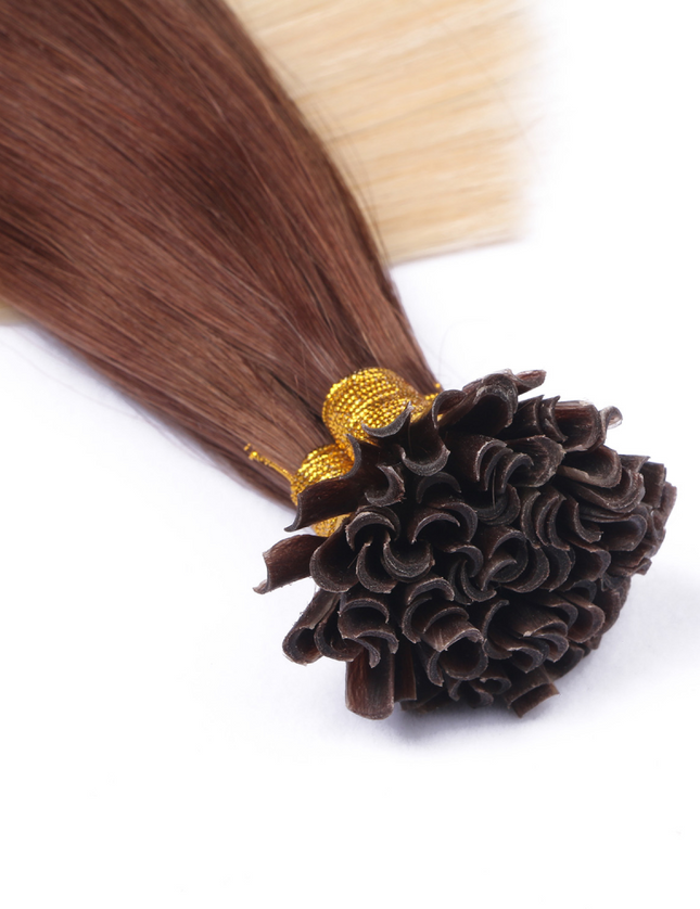 U tip hair extensions- Ombre 4/60 Color