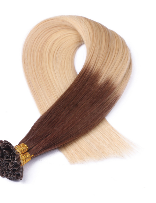 U tip hair extensions- Ombre 4/60 Color