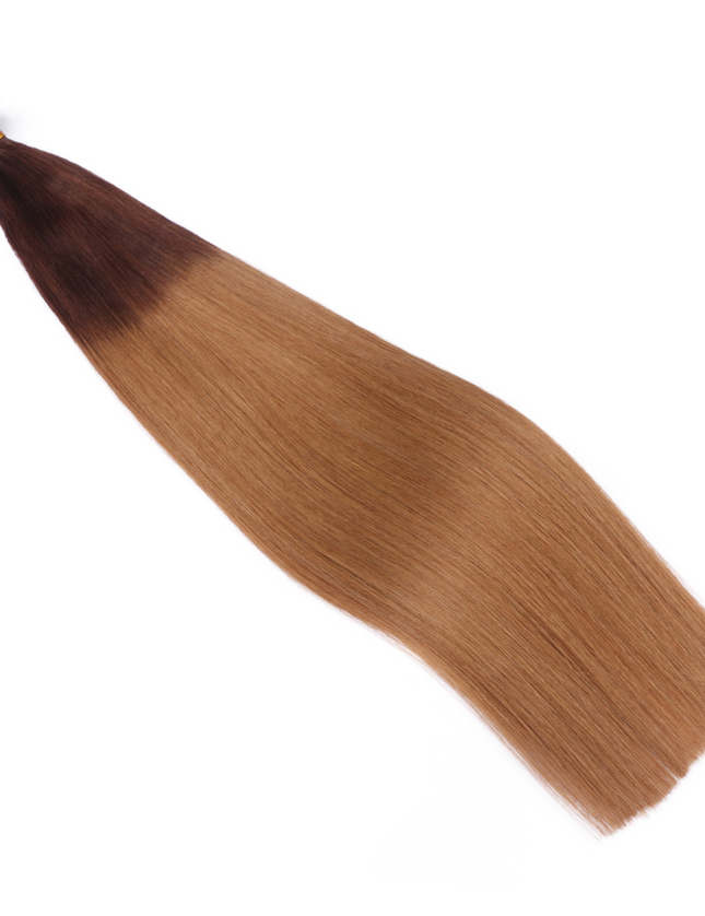 U tip hair extensions---Ombre Color #6/27
