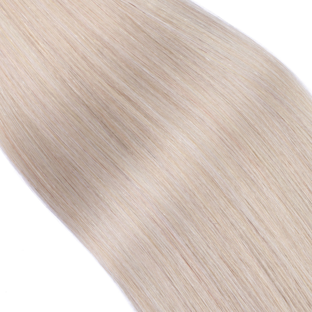 U tip hair extensions- Grey color