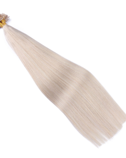 U tip hair extensions- Grey color