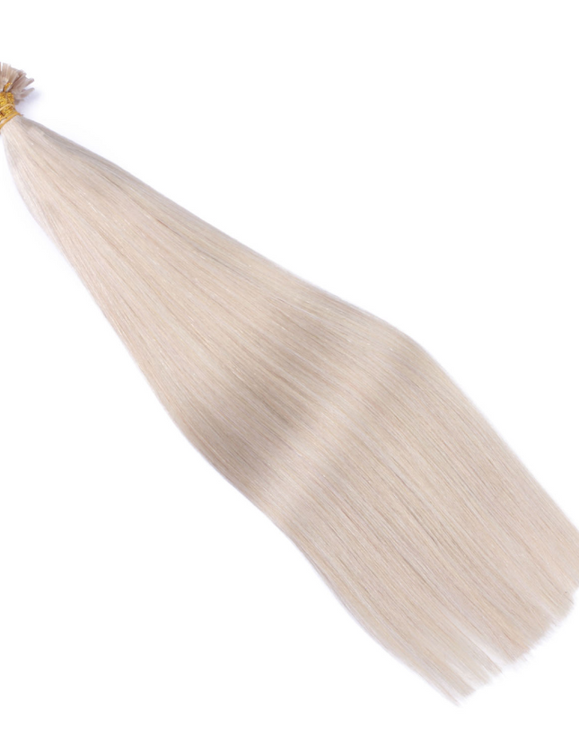 U tip hair extensions- Grey color