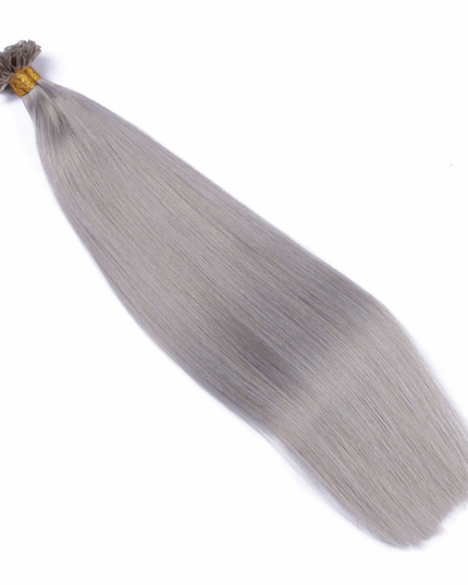 U tip hair extensions- Silver color
