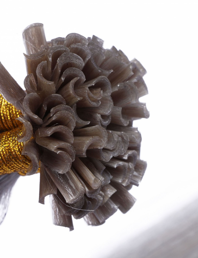 U tip hair extensions- Silver color