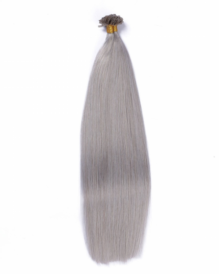 U tip hair extensions- Silver color