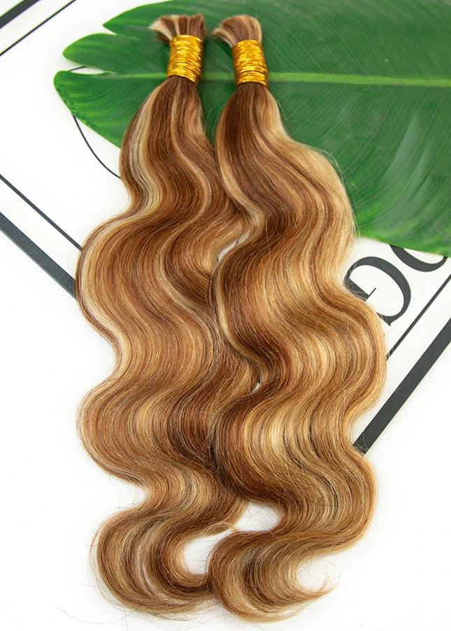 body wave P30/613 color 15A human hair bulk for braiding