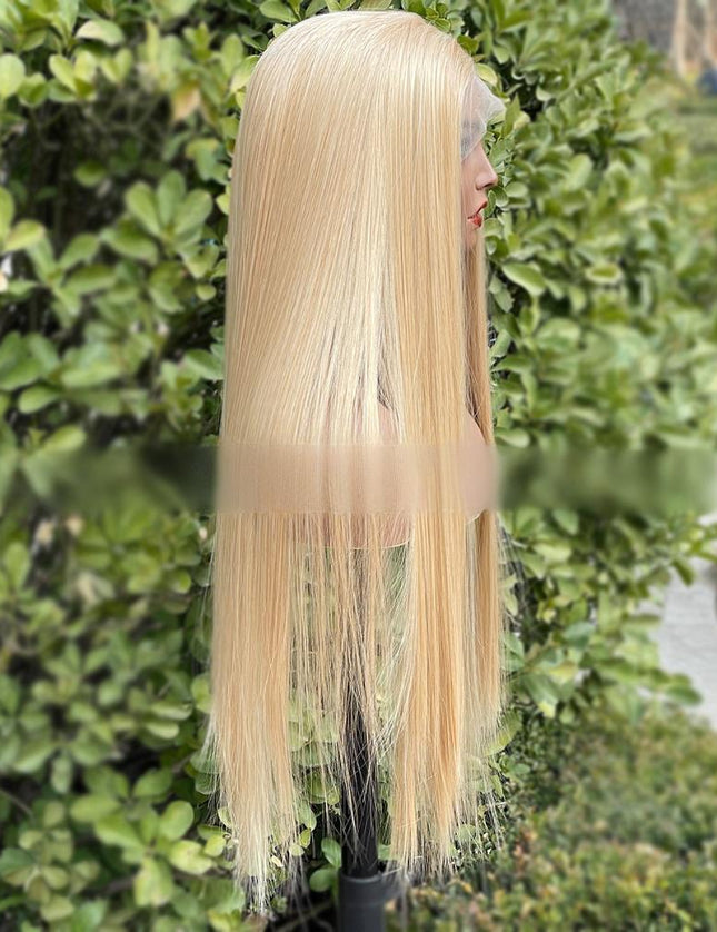 Synthetic lace frontal color wig---13*4---highlight blonde color--- pay 1 get 2